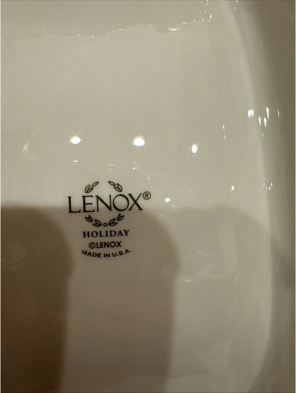 Lenox Holiday Collection Sleigh Holly Berries Gold Trim 8 3/4” L X 5” W X 7” H